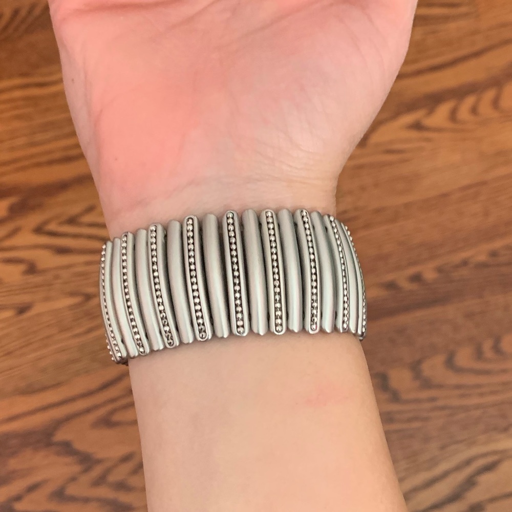Lia Sophia Stretchy Silver Bracelet